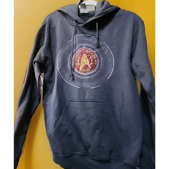 STAR TREK STARFLEET ACADEMY Pullover Hooded Sweatshirt Hoodie Small A130 New - Picture 2 of 6